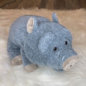 Wild Republic potbelly pig plush stuffed animal gray 13”